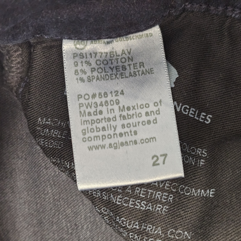 AG Adriano Goldschmied Farrah Ankle High Rise Skinny Dark Blue Jeans 27 Preowned - Picture 9 of 9